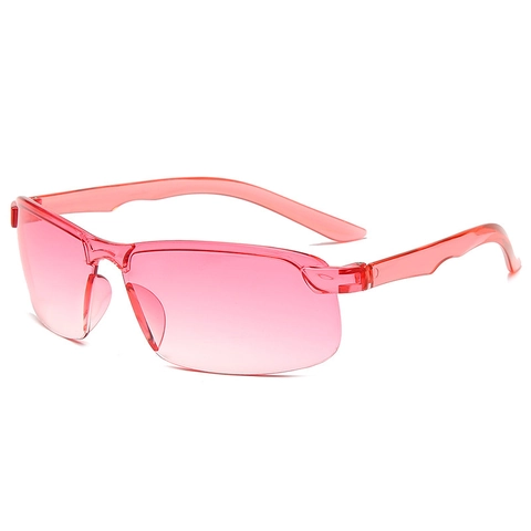 Rimless Sports Sunglasses PC UV400 Windproof Cycling Glasses Outdoor Riding Eyewear Lightweight Unisex