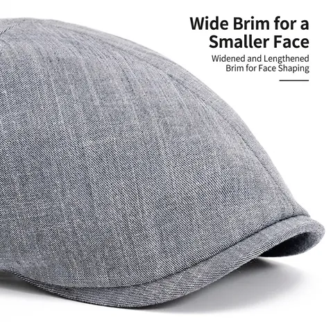 Retro British Style Flat Cap For Men Women Adjustable Breathable Fabric Newsboy Cap Casual Forward Hat