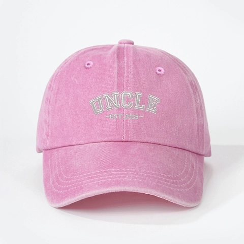Casquette De Baseball En Coton Lavé Vintage Broderie Uncle 2025 Chapeau De Soleil Ajustable Style Décontracté