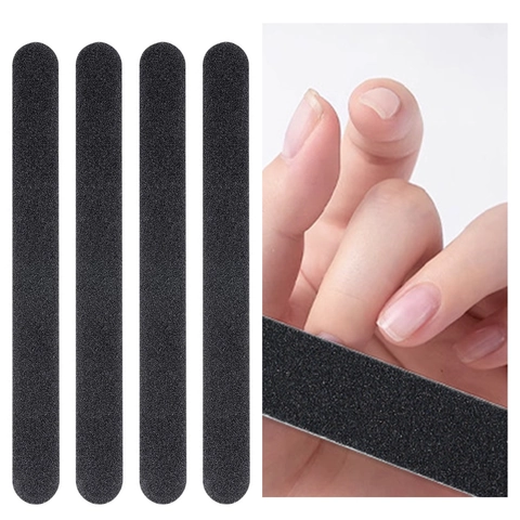 Professional Double Sided Nail Files Black Emery Boards Manicure Tools For Shaping And Polishing