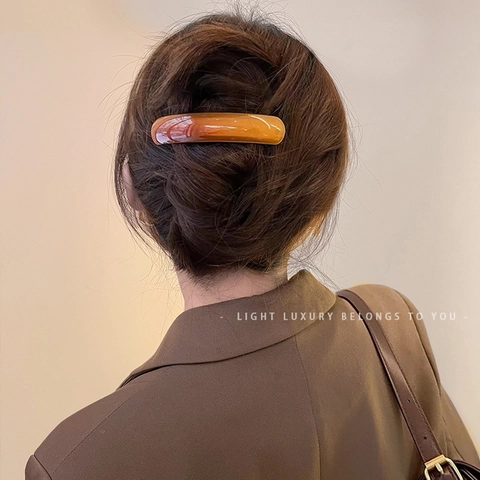 Elegante Fermaglio Per Capelli In Acetato Motivo Tartarugato Marmo Molletta A Molla Accessorio Per Capelli Minimalista Donna
