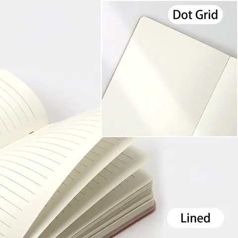 Cuaderno De Tapa Dura Con Papel Grueso Rayado Y Cuadrícula De Puntos Diario Para Oficina Bloc De Notas Minimalista