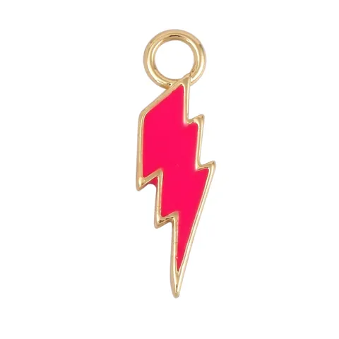 Ciondoli DIY In Smalto Colorato Fulmine Matita Fiammifero Lega Zircone Per La Creazione Di Gioielli Accessori Di Moda Novità