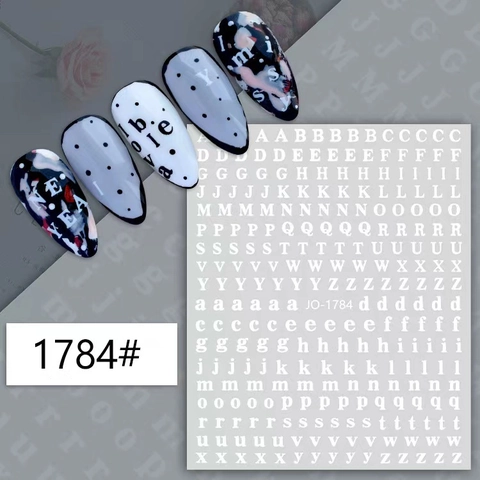 Adesivi Per Unghie Con Lettere Inglesi Autoadesivi Ultra Sottili Olografico Laser Oro Argento Alfabeto Decalcomanie Per Fai Da Te