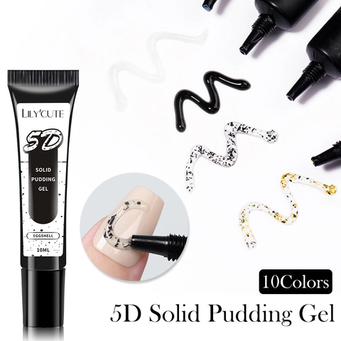 5D Solid Pudding Gel Nail Art 3D Relieve Escultura Dibujo UV LED Soak Off Modelado Decoración DIY Diseño
