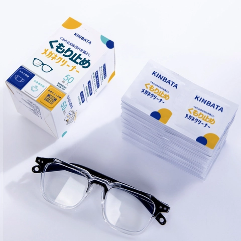 Anti Fog Eyeglass Cleaning Wipes Disposable Individual Wrapped Pre Moistened Fast Drying Lens Cleaner For Glasses Screens