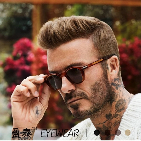 Retro Ronde Kleine Zonnebril PC-Frame Resin Lens UV400 Bescherming Vintage Klinknagel Metalen Decoratie Voor Heren Dames