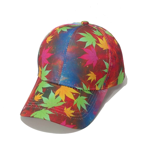 Honkbalpet Met Tropische Fruitprint Polyester Zonbescherming Zomer Buiten Verstelbare Snapback Hoed Voor Dames Heren