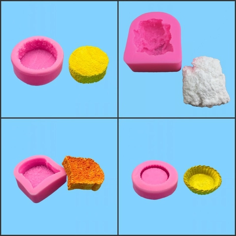 Stampo In Silicone Per Cottura Waffle Croissant Toast Forme DIY Decorazione Torte Fondant Pane Candela Sapone Resina Artigianato