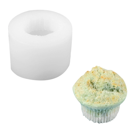 Silicone Cartoon Bear Muffin Cup Mold For DIY Aromatherapy Candle Plaster Ornament Baking Cake Decoration Handmade Tool
