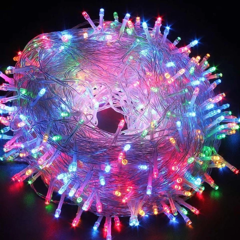 LED String Lights Waterproof Fairy Lights With 8 Modes For Christmas Wedding Party Garden Decor Plug In Transparent Copper Wire