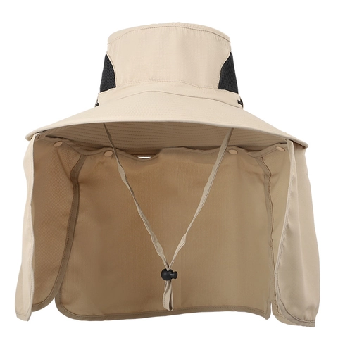 Cappello Da Sole Tesa Larga Impermeabile Traspirante Nylon Cappello Da Pescatore Con Protezione Collo Pesca Escursionismo