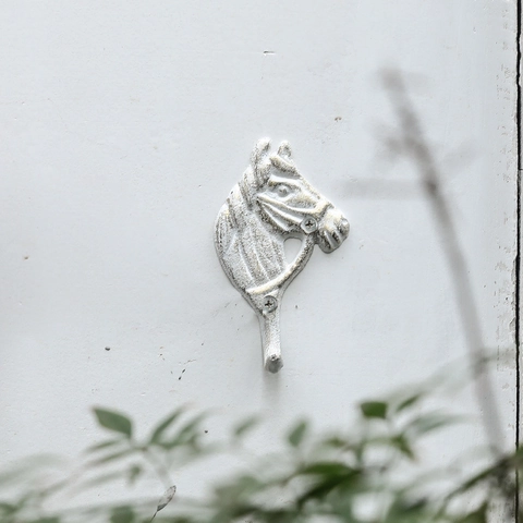 Vintage Horse Head Wall Hook Heavy Duty Cast Iron Animal Hanger Decorative Coat Rack For Rustic Home Garden Decor