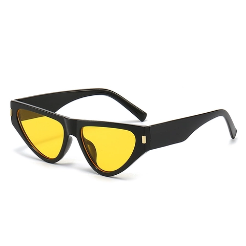 Gafas De Sol Cat Eye Protección UV400 Montura PC Lente AC Retro Modernas Vintage Decoración De Metal Para Mujeres Hombres