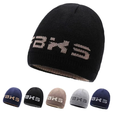 Berretto In Maglia Acrilico Inverno Caldo Antivento Motivo Lettere Outdoor Sci Casual Sport Unisex Streetwear