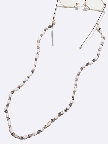 Handmade Natural Shell Beaded Glasses Chain Conch Eyewear Lanyard Anti-Slip Fashion Strap Holder Women Ocean Style Boho