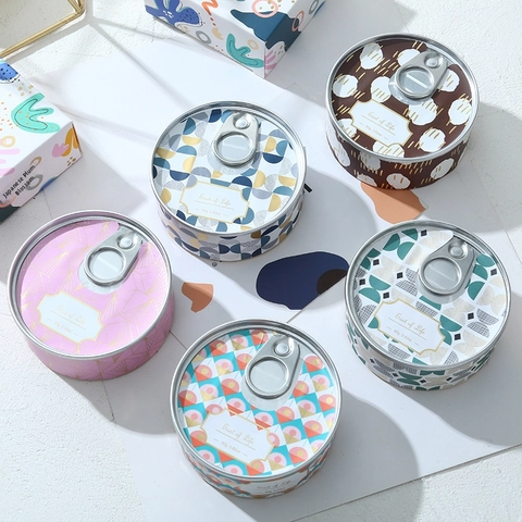 Scented Candle Aromatherapy Soy Wax In Tinplate Can With Pull Ring Lid Home Fragrance Decorative For Relaxation