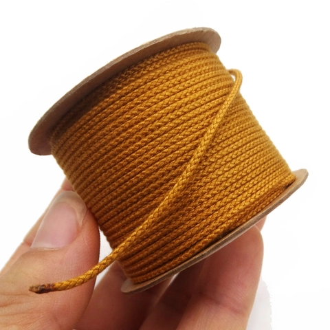 Braided Cotton Cord Non-Elastic Handwoven Jewelry Making String For DIY Necklace Bracelet Tassels Craft Multi-Color