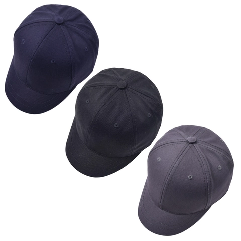 Solid Color Cotton Twill Baseball Cap Short Brim Adjustable Metal Buckle Breathable Minimalist Retro Outdoor Hat Unisex Adult