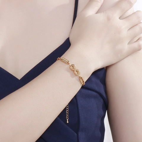 Bracciale Con Simbolo Infinito In Acciaio Inossidabile Catena A Maglie Minimalista Gioielli Regolabili Donna Ciondolo Goccia D Acqua