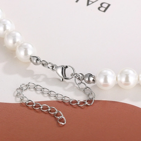Patchwork Pendant Necklace Stainless Steel With Imitation Artificial Pearl Butterfly Flower Life Tree Charms For Women Elegance Style