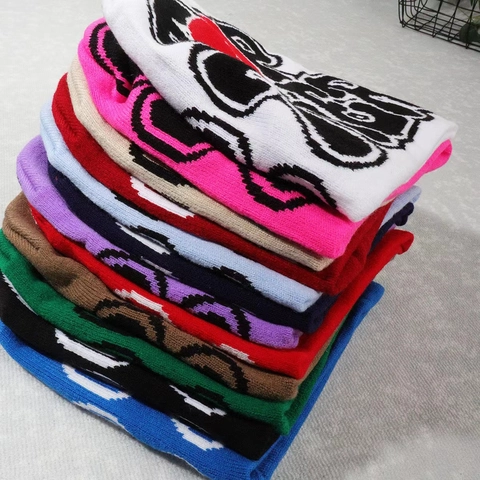 Berretto In Maglia Beanie Top Tier Lettere Cuore Spezzato Y2K Streetwear Hip-Hop Unisex Copricapo