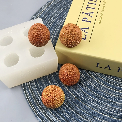 Stampo In Silicone A Forma Di Litchi 3D Frutta Multicavità Per Dolci Fai Da Te Cioccolato Candele Aromaterapia Artigianato
