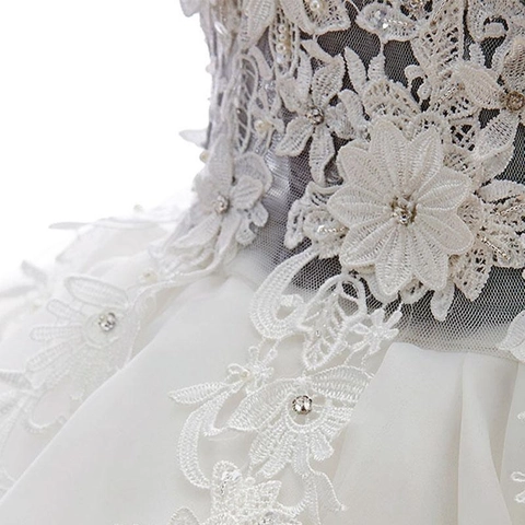 Short Prom Dress Lace Applique Off Shoulder Tulle Cocktail Party Evening Gown 3D Floral For Women