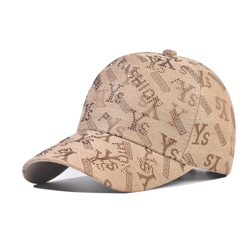 Bling Strass Baseball Kappe Buchstaben Druck Gebogener Rand Verstellbar Sonnenschutz Outdoor Mode Hut