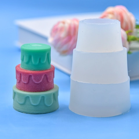 Round Cylindrical Silicone Cake Mold Wave Edge Flexible Baking Tool For DIY Mousse Soap Aroma Candle Handmade Crafting