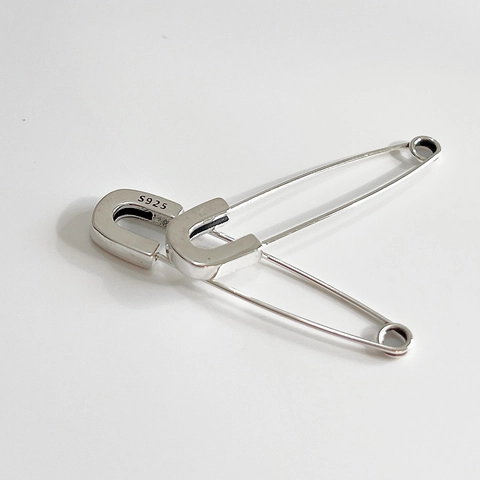925 Sterling Silber Sicherheitsnadel Ohrringe Retro Minimalistisch Drop Studs Für Frauen Punk Schmuck