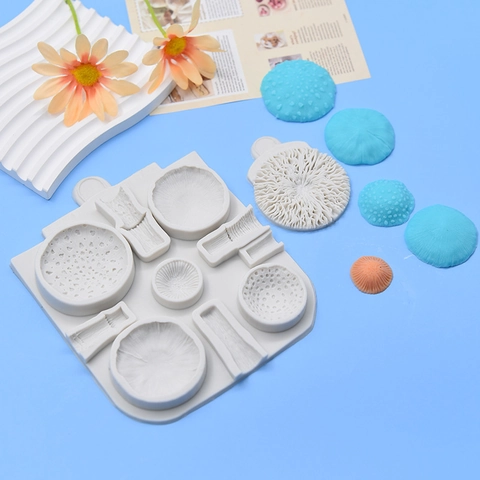 Mushroom Silicone Mold Fondant Cake Decoration Chocolate Baking Tool DIY Craft Resin Casting Fungi Texture Shape