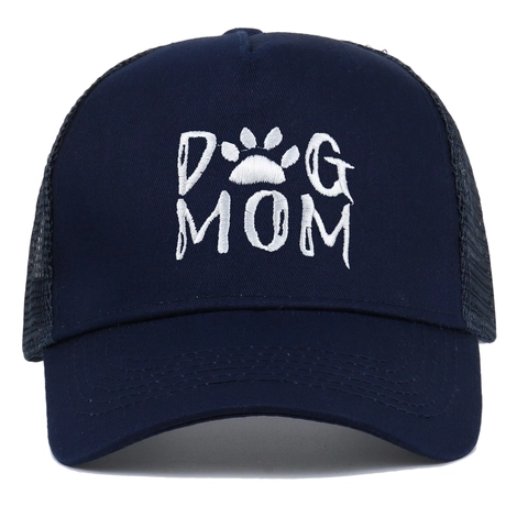 Cappello Da Baseball Ricamato Dog Mom Trucker Hat Traspirante Protezione Solare Cotone Regolabile Berretto Outdoor