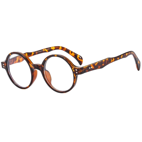 Lunettes De Soleil Rondes Rétro Monture PC Verres AC Protection UV400 Décor Rivets Style Punk Pour Femmes Hommes