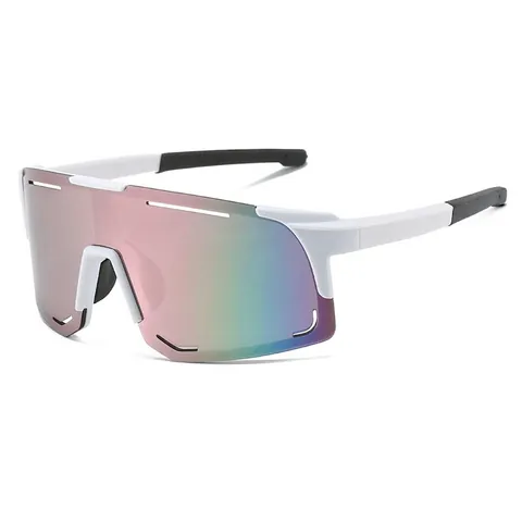 Lunettes Soleil Sport Polycarbonate UV400 Cyclisme Extérieur Coupe-Vent Antipoussière Pour Hommes Femmes Carré Trendy