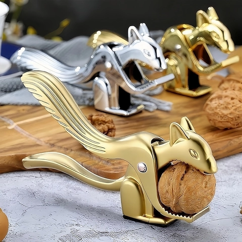 Cascanueces Con Forma De Ardilla Aleación De Zinc Abridor De Nueces Manual Resistente Utensilio De Cocina Novedad