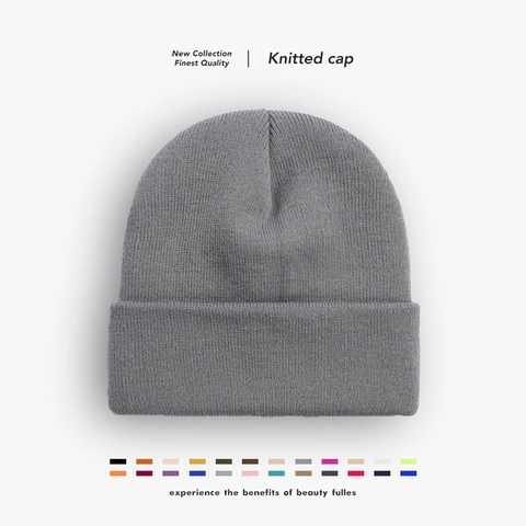 Knitted Beanie Hat Acrylic Solid Color Warm Windproof Ribbed Cuffed Winter Autumn Daily Casual Outdoor Unisex Accessory