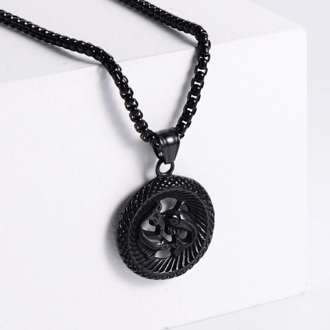 Collar Colgante Doce Constelaciones Zodiaco Acero Inoxidable 304 Vintage Simple Negro Galvanizado Para Hombres Mujeres