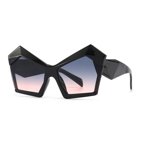 Gafas De Sol Geométricas Extragrandes Mujeres Protección UV400 Mariposa Irregular Montura PC Retro Moda Callejera