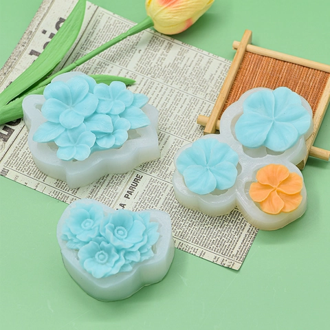 Blumen Silikonform DIY Backen Fondant Tortendekoration Schokolade Dessert Aromatherapie Gips Bastelwerkzeug