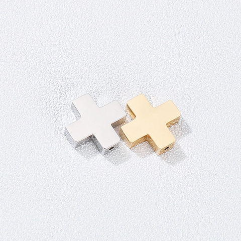 Ciondoli A Croce Acciaio Inossidabile DIY Creazione Gioielli Pendenti Accessorio Stile Religioso Piccoli Componenti Metallici
