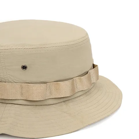 Cappello Da Pescatore Asciugatura Rapida Nylon Protezione UV Traspirante Outdoor Escursionismo Cappello Boonie Con Cordino Regolabile