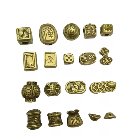 Vintage Alloy Spacer Beads Retro Bronze Ethnic Style DIY Jewelry Making Accessories For Bracelets Necklaces Lucky Charm