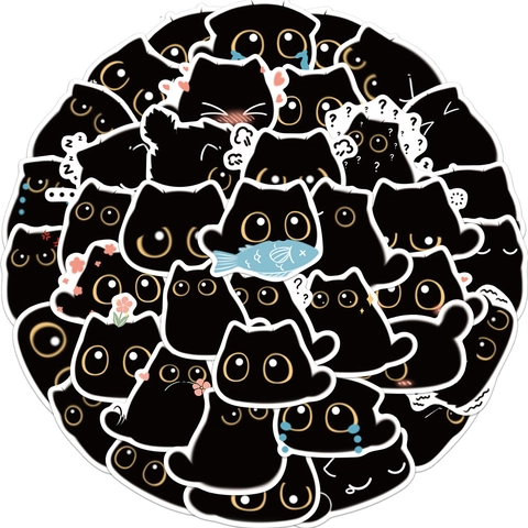 Adesivi Kawaii Cartoon Black Soot Impermeabili In PVC Decalcomanie Decorative Per Laptop Valigia Custodia Del Telefono DIY