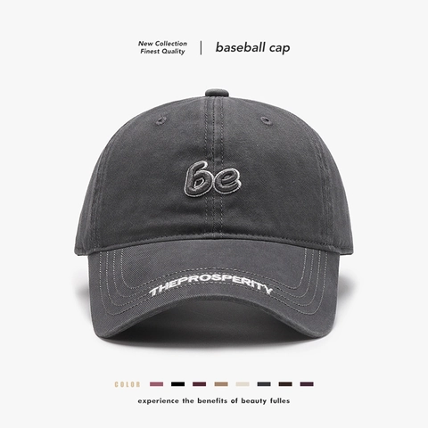 Unisex Gewaschene Baumwolle Baseballkappe Mit 3D Buchstaben Stickerei Verstellbarer Sonnenschutz Snapback Hut Für Damen Herren Outdoor Freizeit