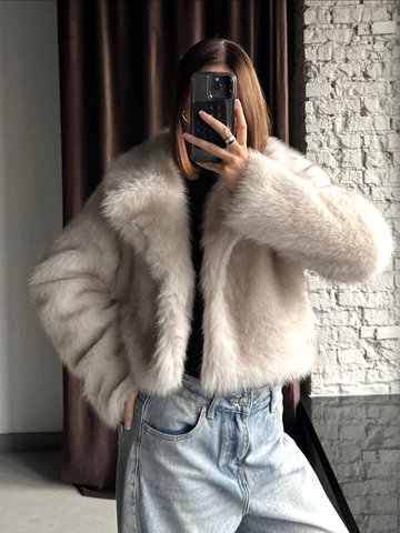 Giacca In Pelliccia Sintetica Di Volpe Da Donna Cappotto Corto Collo A Giacca Largo Morbido Invernale Elegante