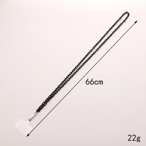 Acrylic Crossbody Phone Chain Lanyard Fashionable Anti-Lost Long Shoulder Strap With Metal Buckle For Women DIY