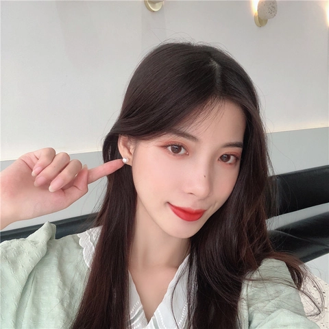 Round Artificial Pearl Stud Earrings With 925 Sterling Silver Earring Post Alloy Minimalist Elegant Jewelry Gift For Women