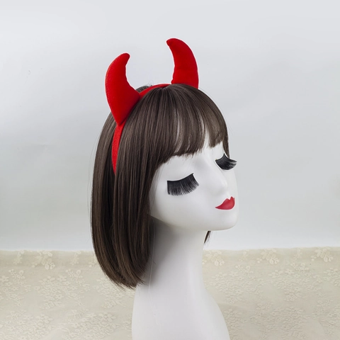 Cerchietto Corna Da Diavolo Papillon Coda Accessori Per Costumi Halloween Carnevale Mascherata Plastica Peluche Tessuto