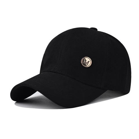 Cappello Da Baseball In Cotone Con Logo M In Metallo Regolabile Sei Pannelli Berretto Da Sole Casual Per Uomo E Donna